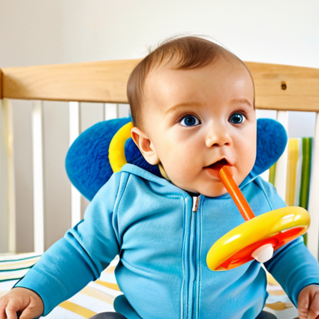 아동심리학과 관련된 심화 강의 - Sensory-Motor Stage (0-2 years)**

A brightly colored baby mobile with various textures (soft fabric...