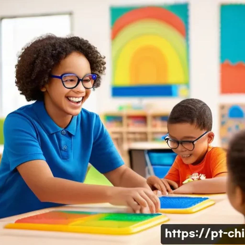 아동심리상담과 ADHD 치료 사례 - A diverse group of elementary school children in a bright, colorful classroom setting, actively enga...