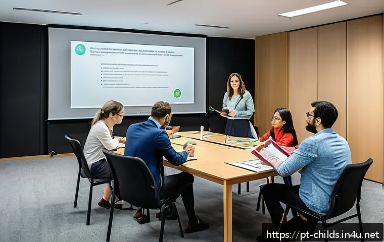 아동심리상담사 보수교육 일정 - A professional workshop scene in S&atilde;o Paulo, Brazil, showing diverse psychologists engaged in active ...
